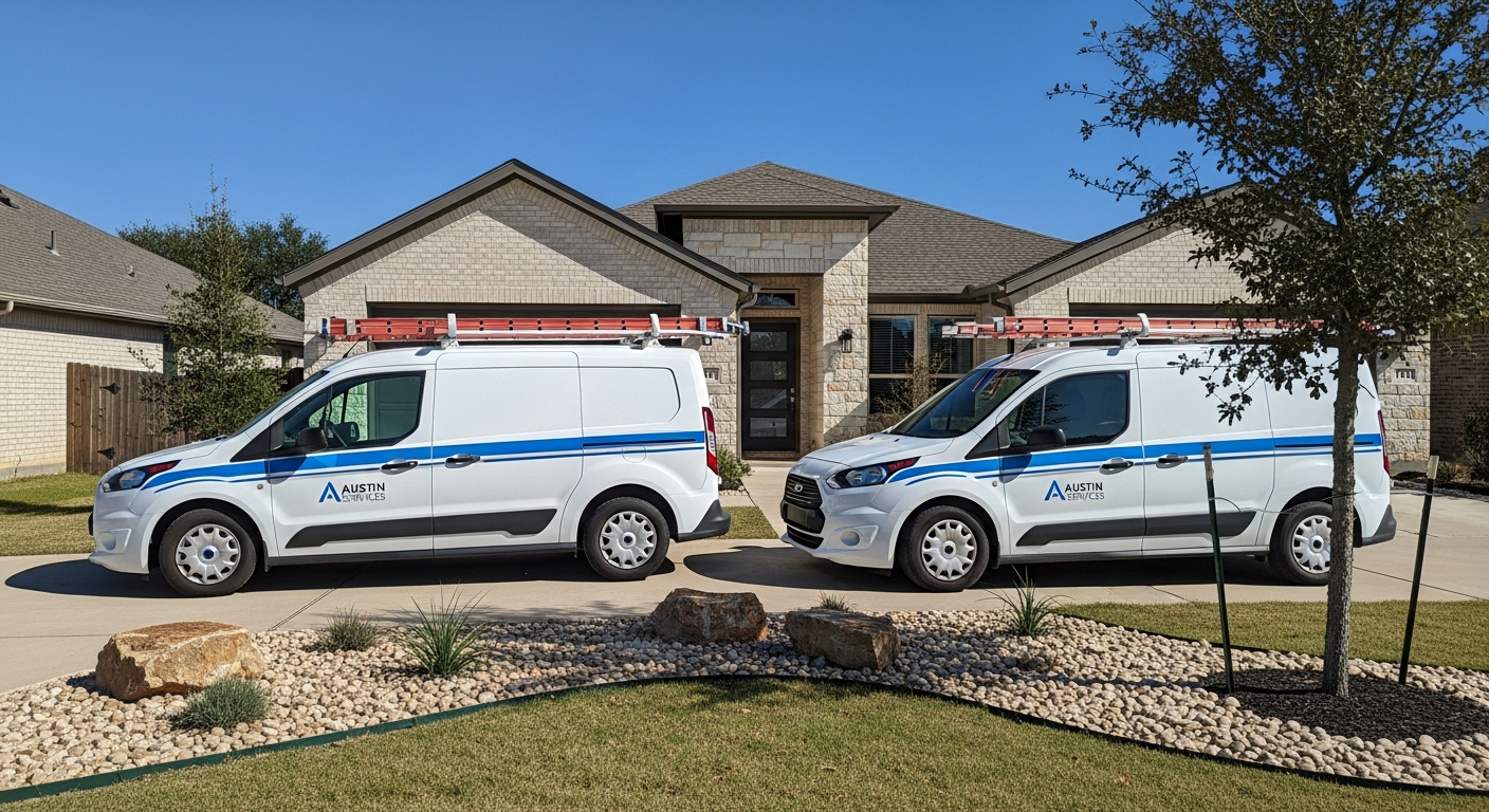 Austin TX Water Damage Restoration fleet vehicles